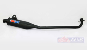 Yamaha Honda Wave 125 X Black Cobra Pipe
